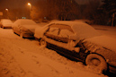 Schneefall in der Nacht